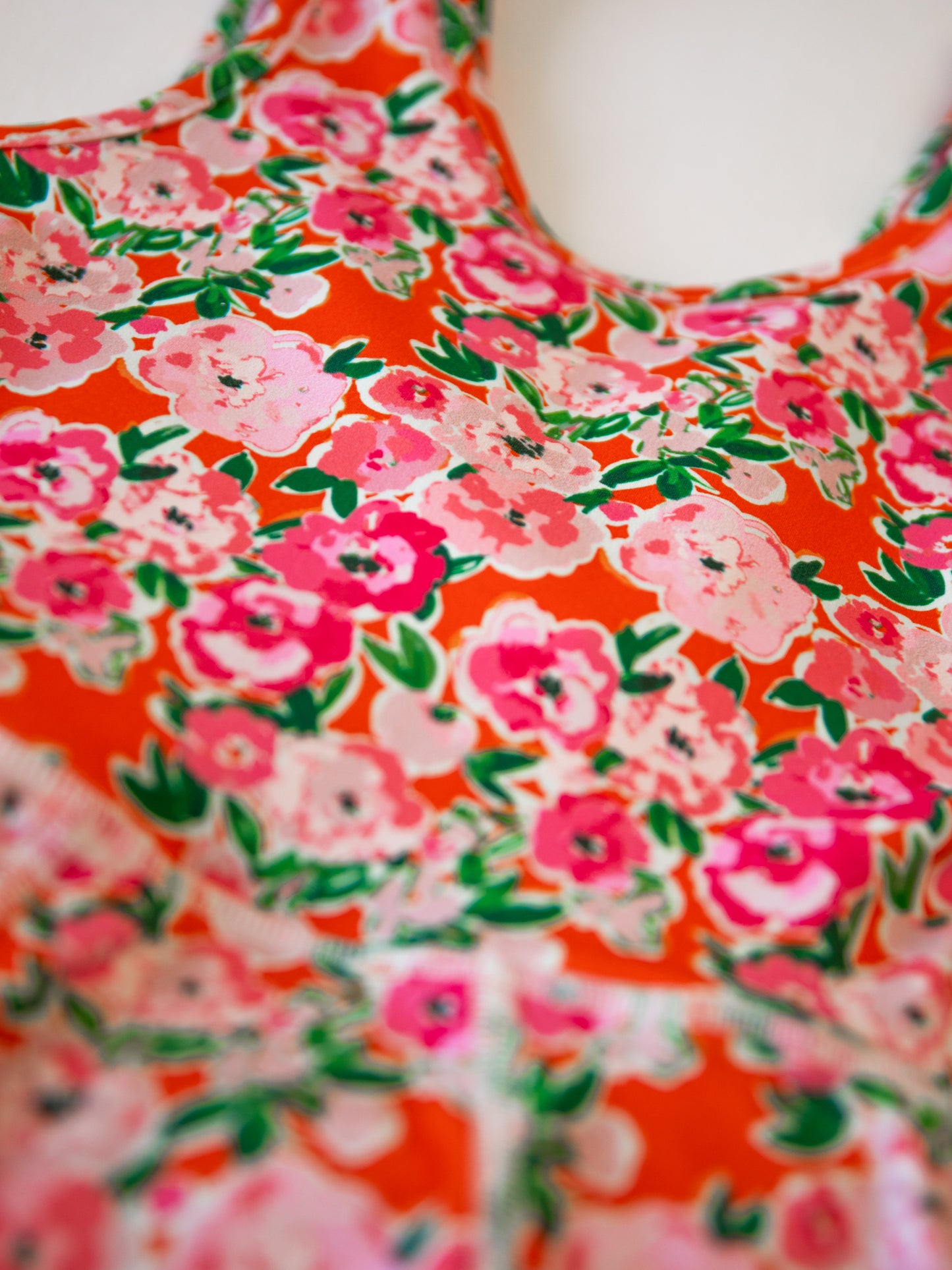 Tennis Dress - Glowing Pink Flowers (Size Down)