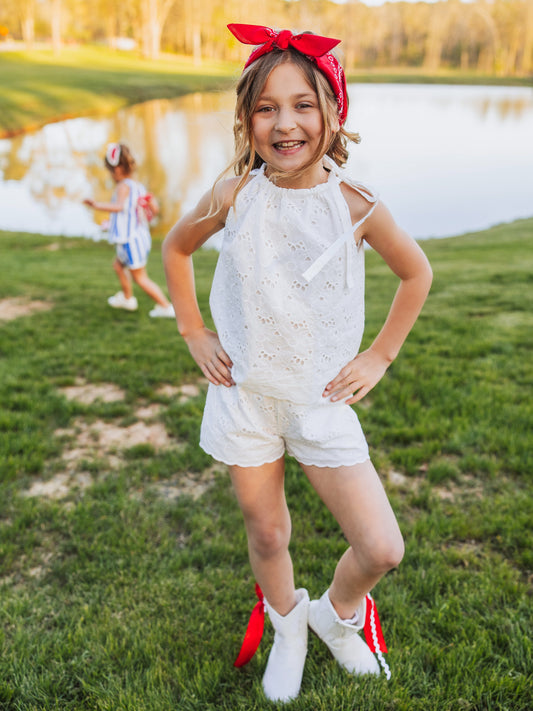 Lace Play Set - White Eyelet Lace