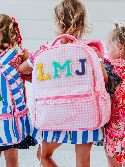 Ridley Backpack - Rosey Pink Gingham