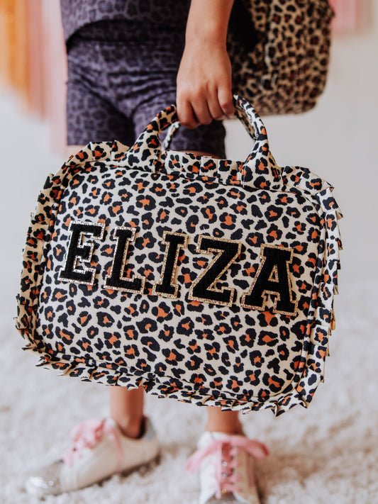 Ruffled Lunch Kit - Leopard