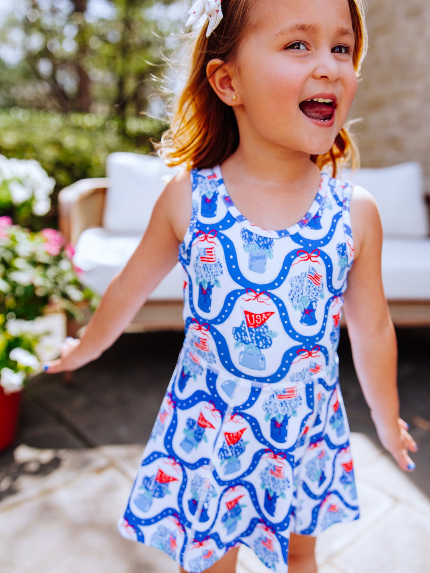 Tennis Dress - Star Spangled Banner (Size Down)