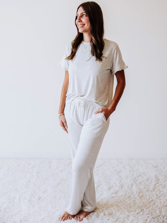 Women's Relaxed Lounge Set - Ash Gray