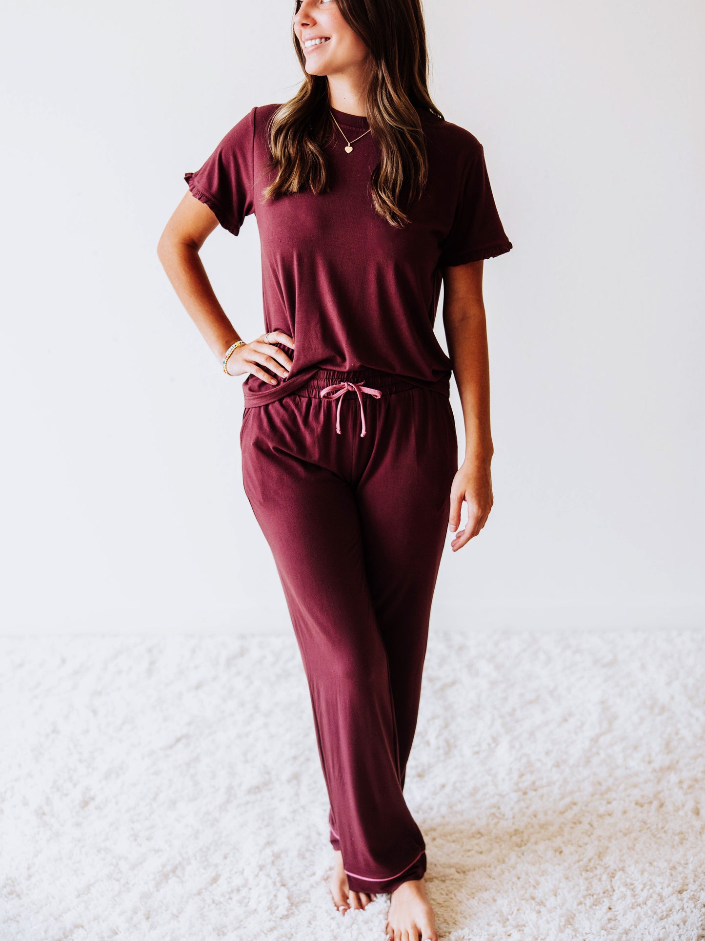 Women's Relaxed Lounge Set - Blackberry