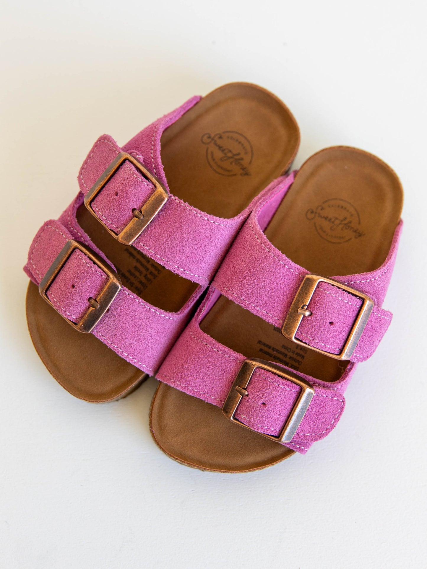 SweetHoney Suede Sandals - Light Magenta