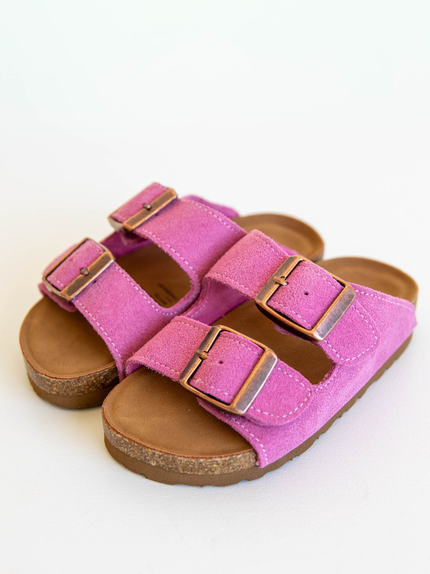 SweetHoney Suede Sandals - Light Magenta