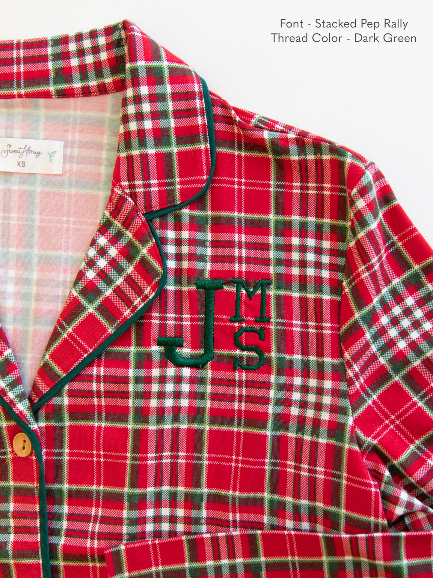 Adult Everyday Button Set - Merry Plaid