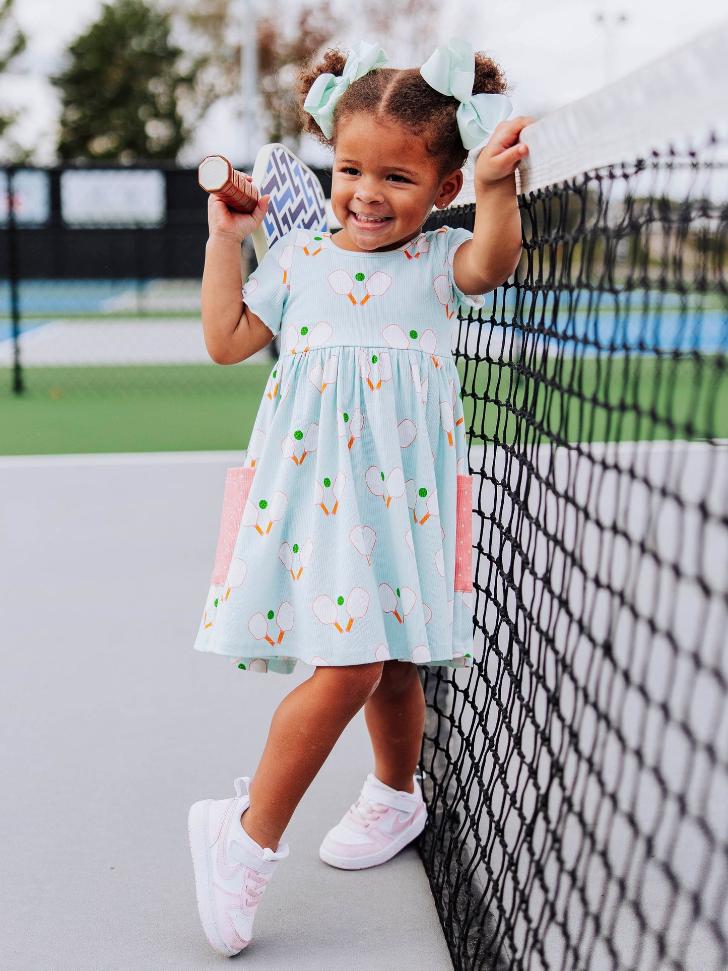 Ribbed Knit Dress - Pickleball