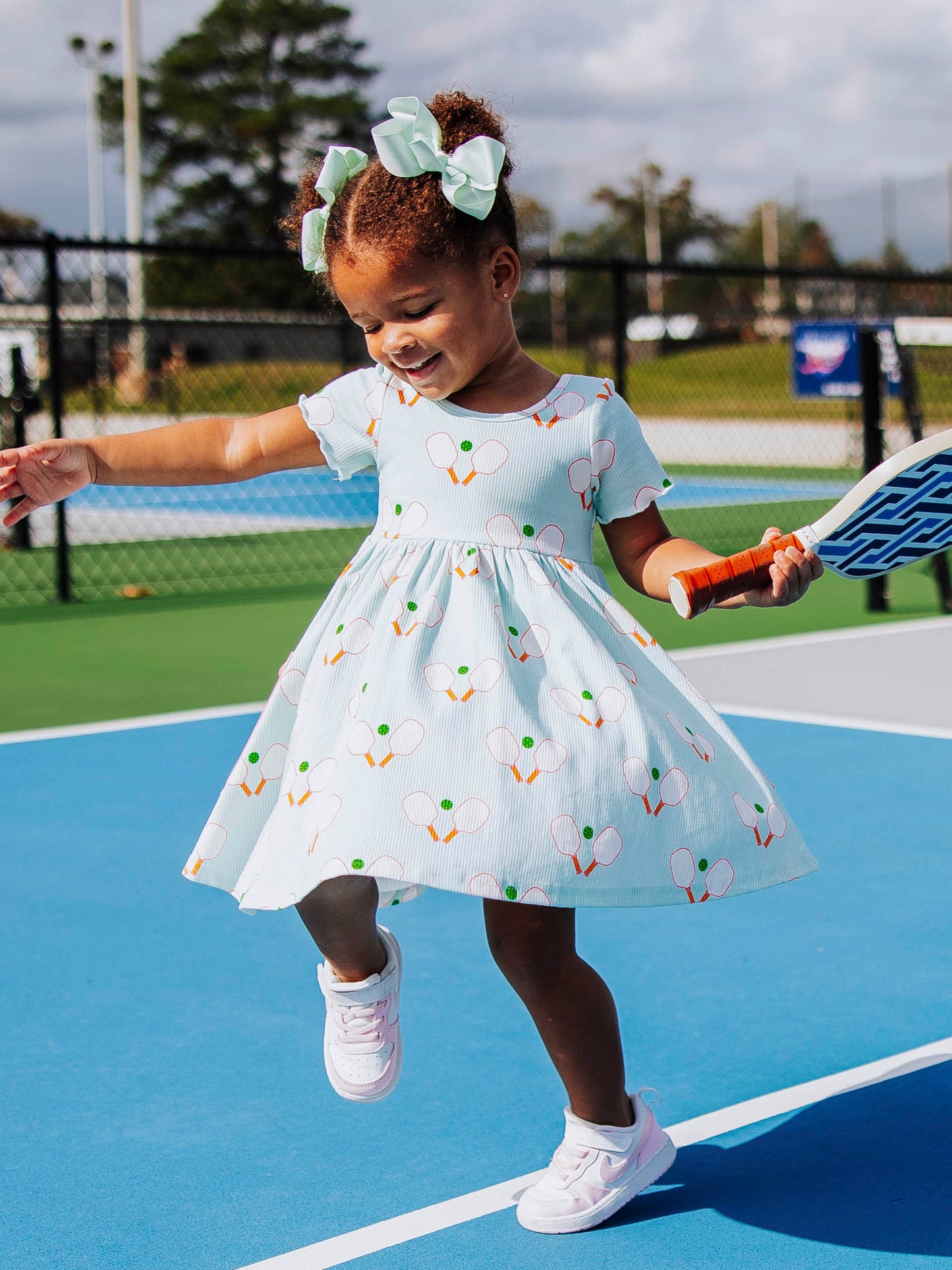 Ribbed Knit Dress - Pickleball