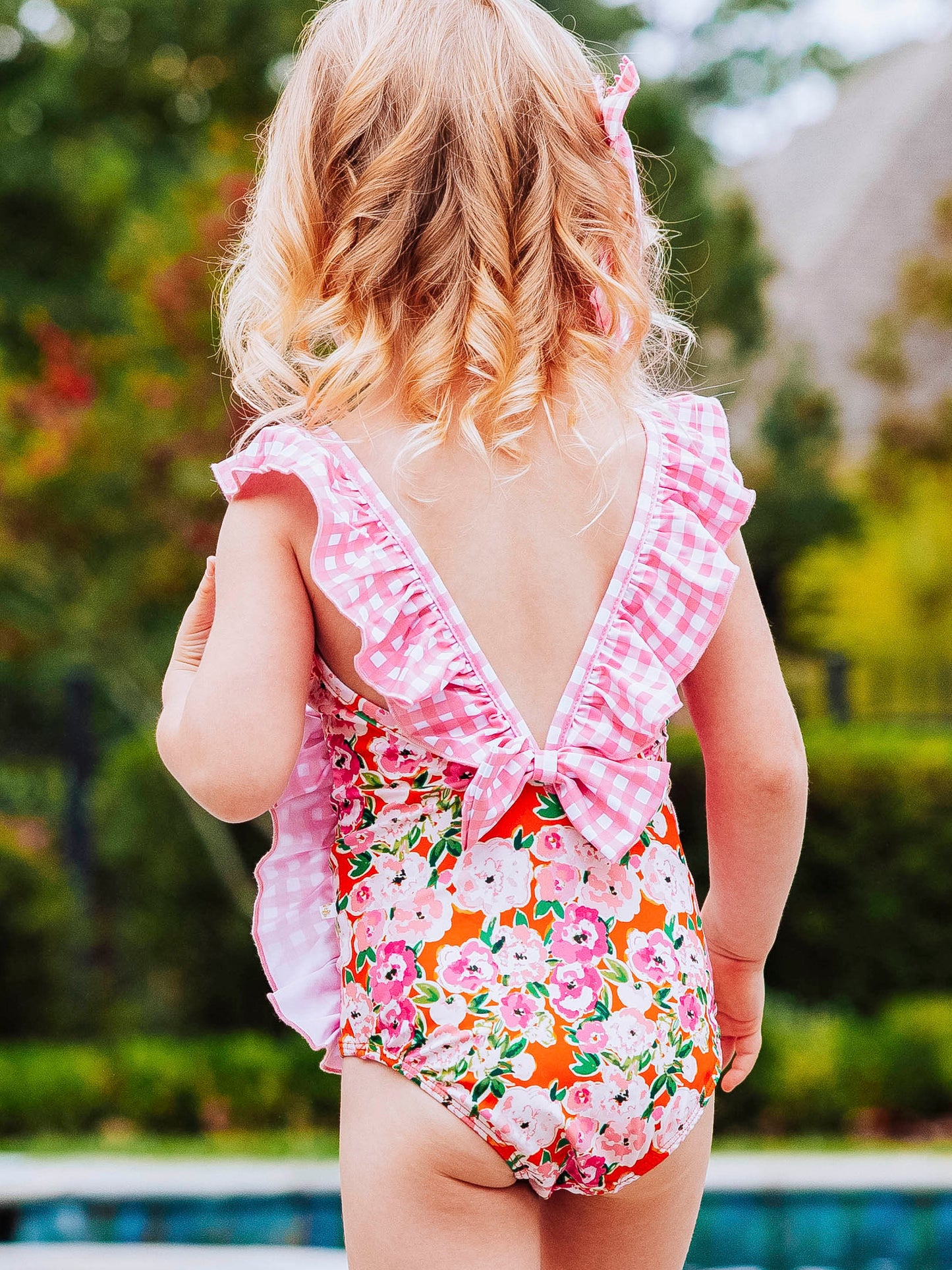 Moxie One Piece - Glowing Pink Flowers