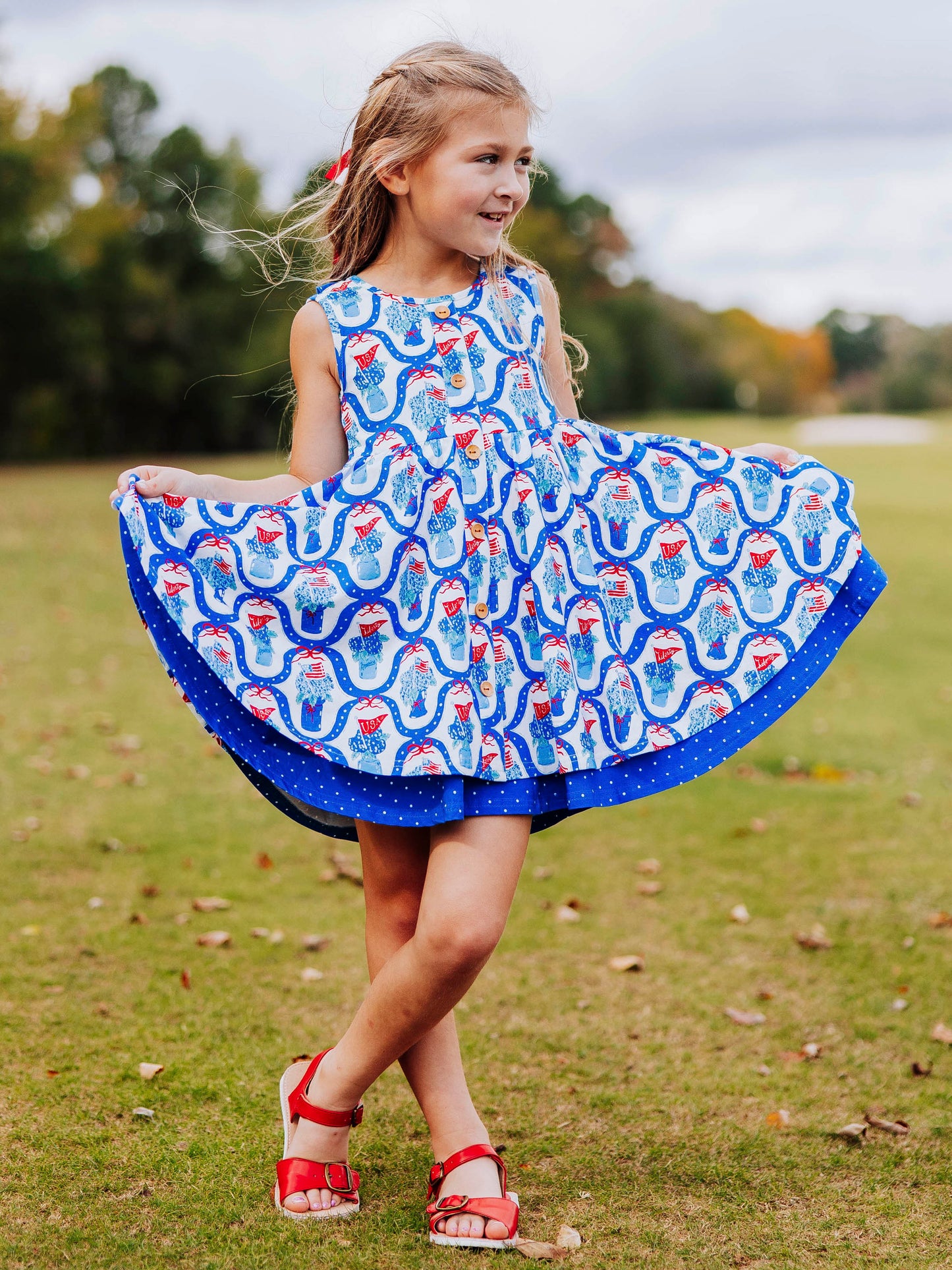Prim Dress - Star Spangled Banner