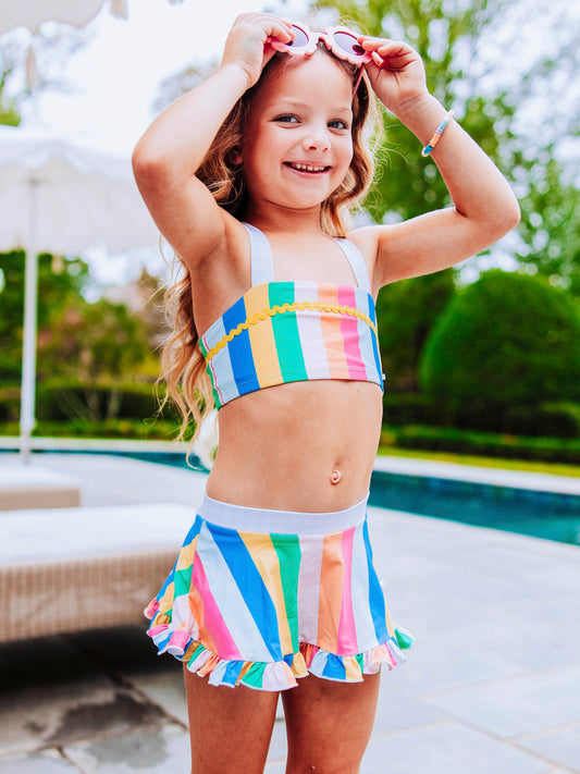 Marlow Tankini - Rainbow Stripes