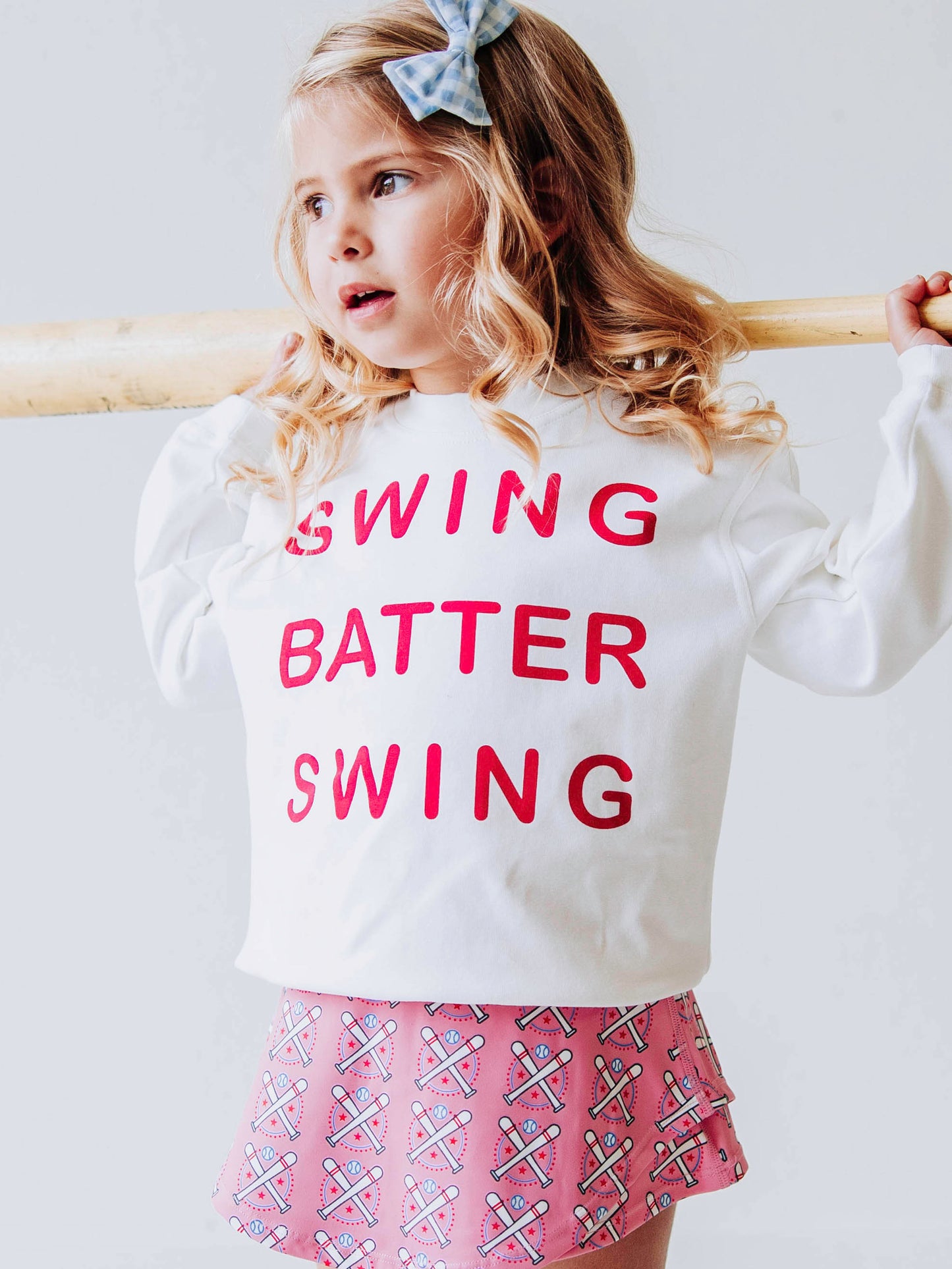 Warm Knit Sweatshirt - Swing Batter Swing
