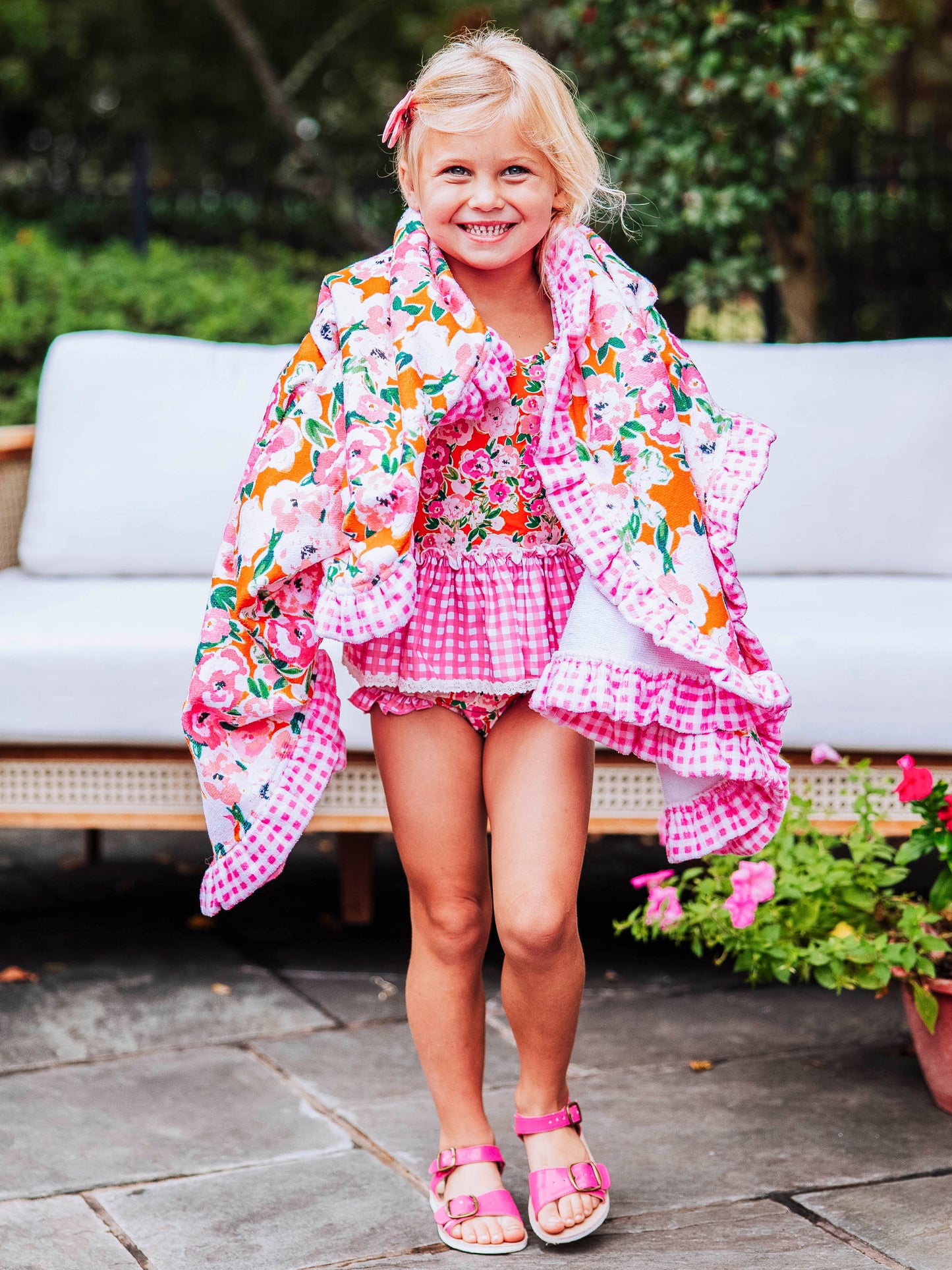 Maddi Tankini - Glowing Pink Flowers