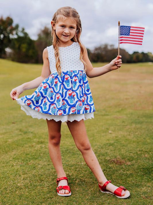 Belle Tunic Set - Star Spangled Banner