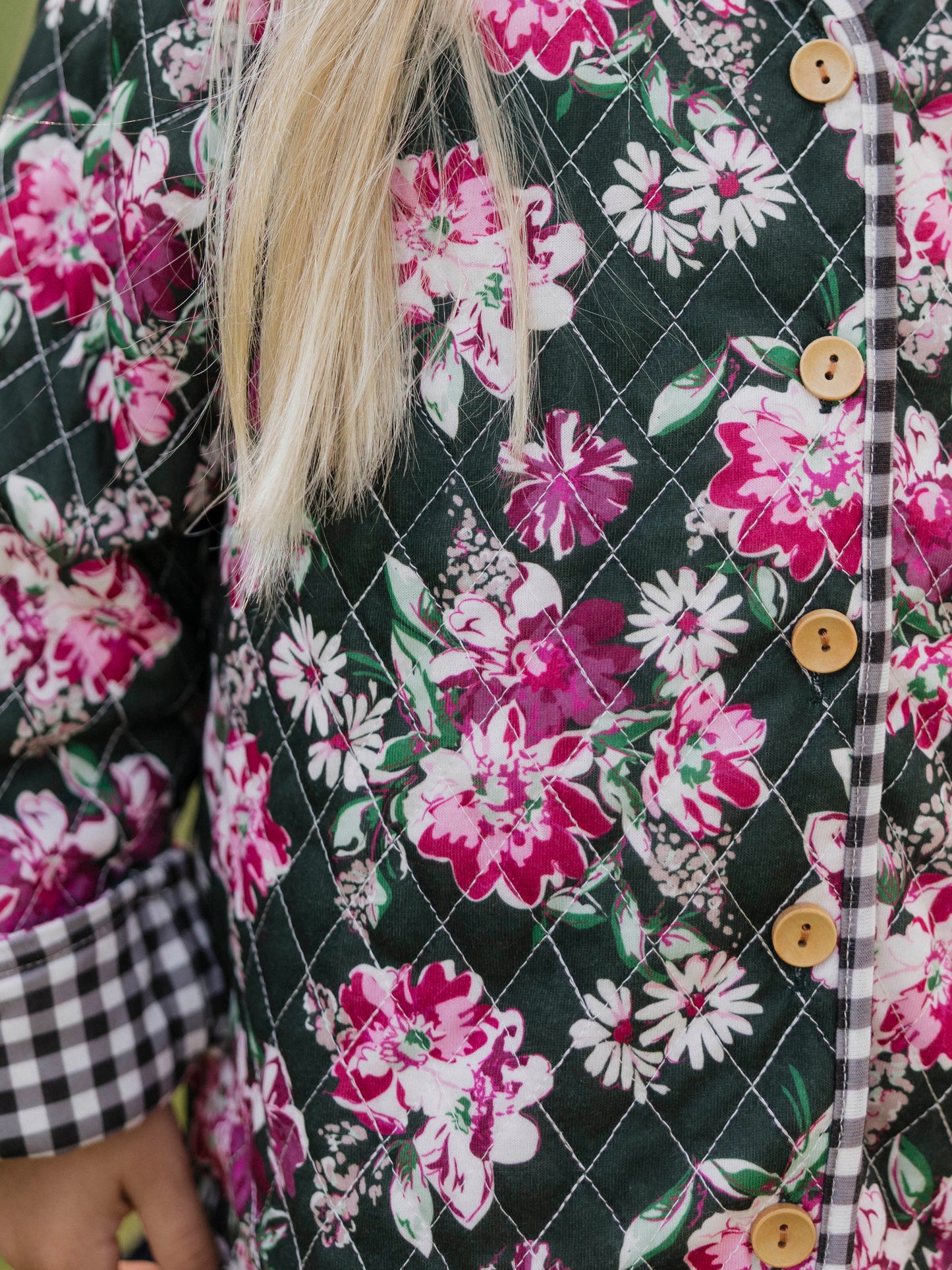 Quilted Cardigan - Thankful