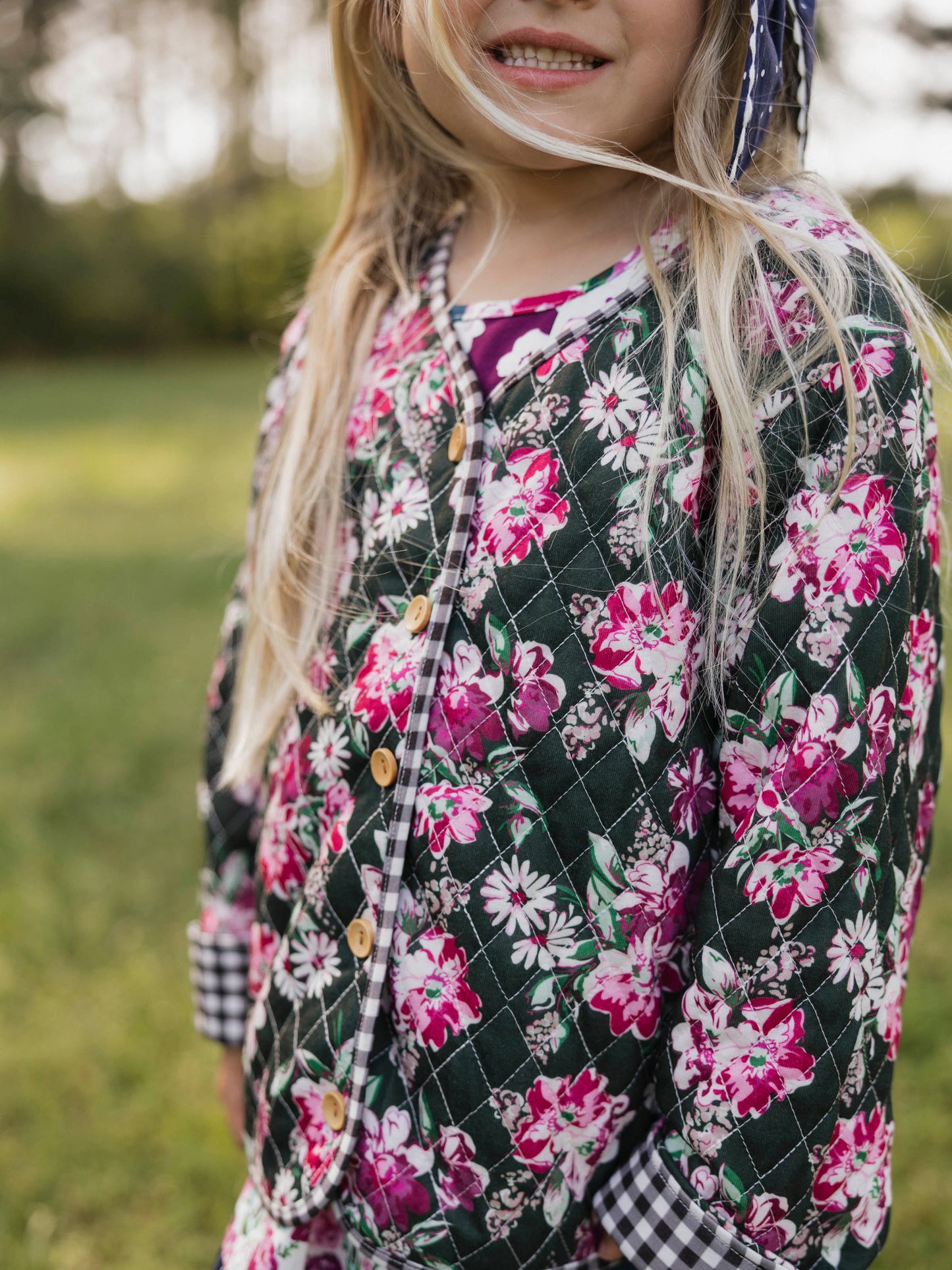 Quilted Cardigan - Thankful