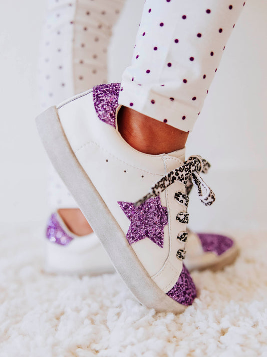 SweetHoney Sneakers - Sweet Purple Sparkles