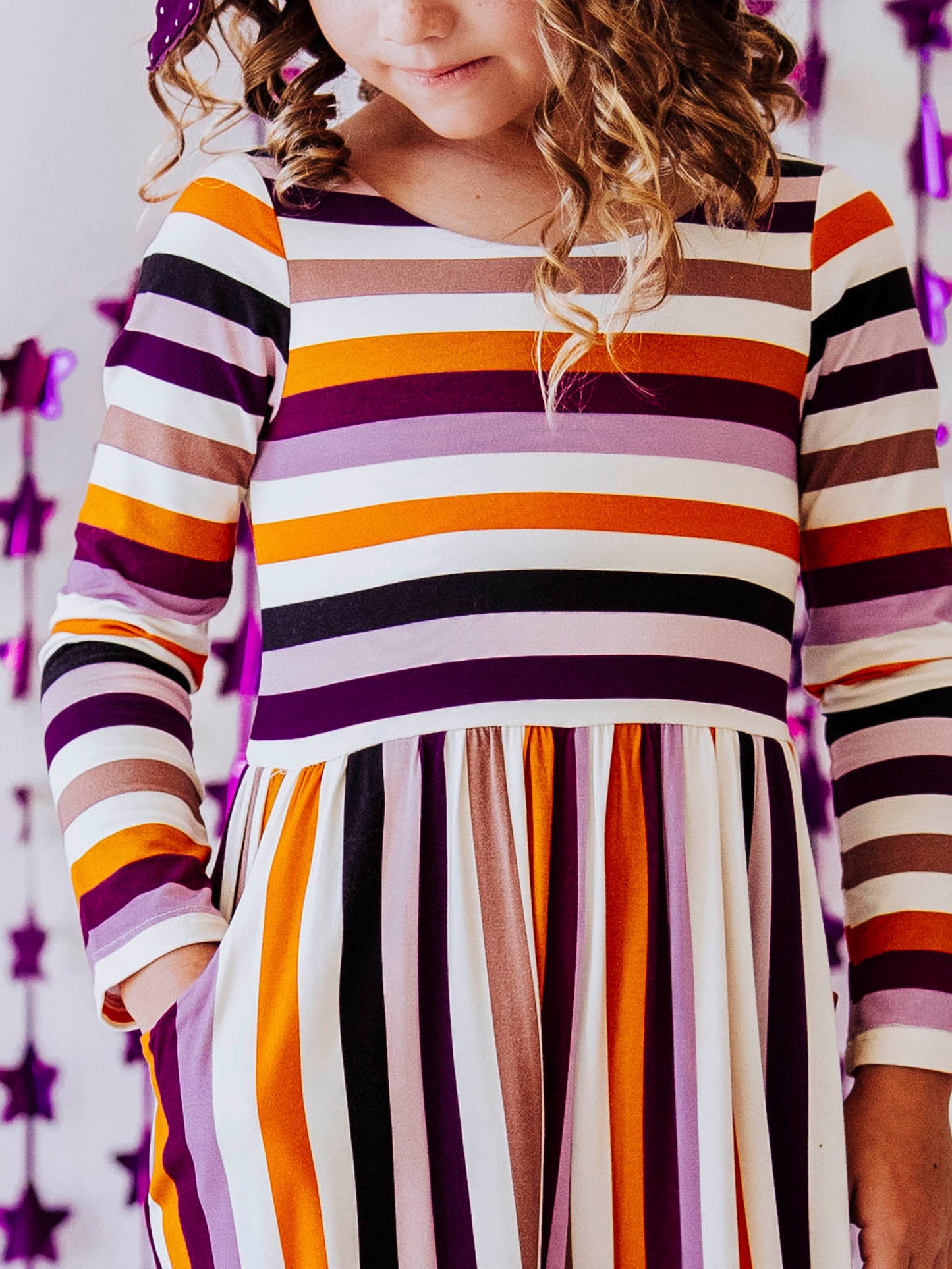 Leggy Romper - Fall Stripe