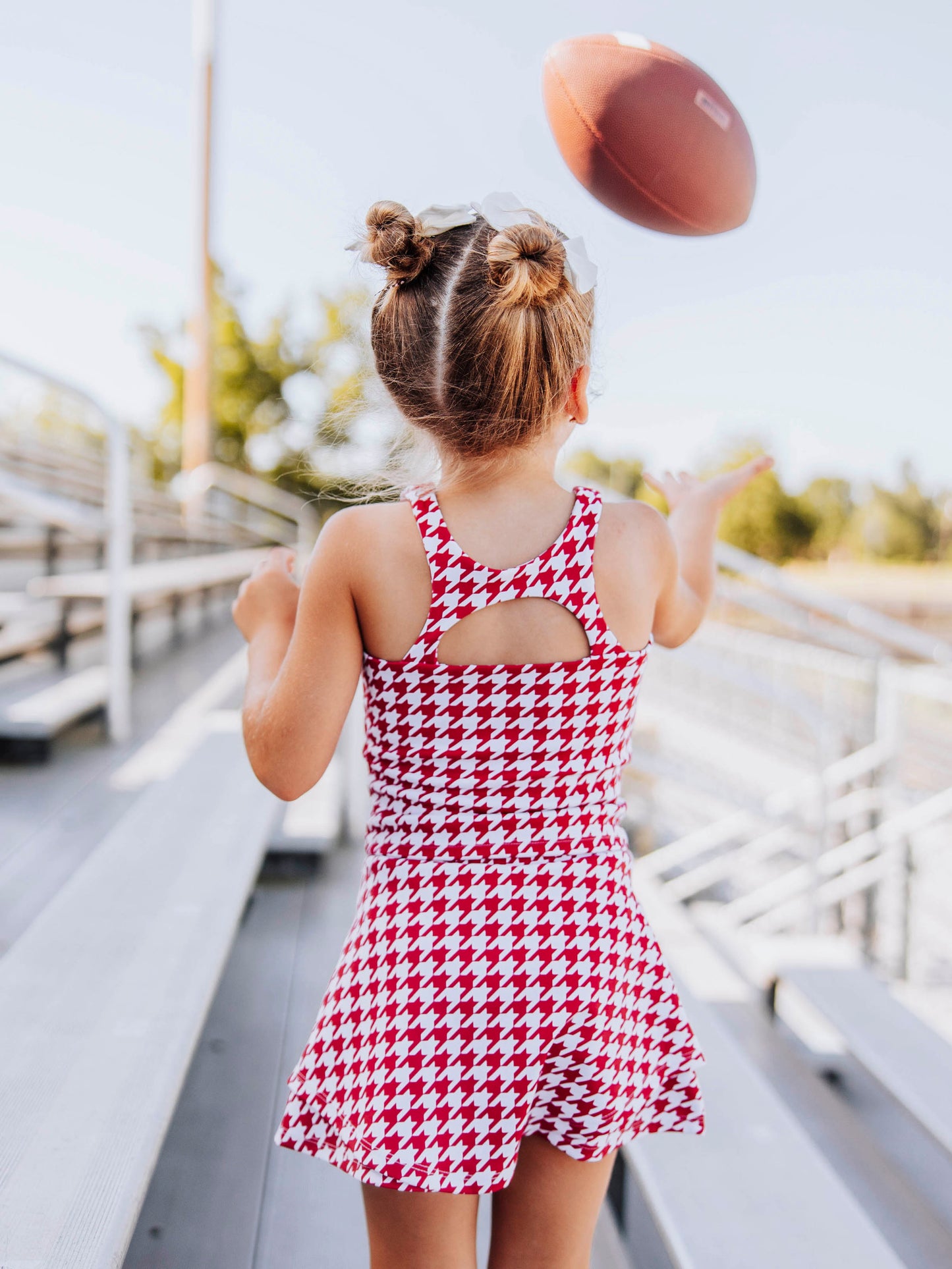 Active Skort Set - Crimson Houndstooth