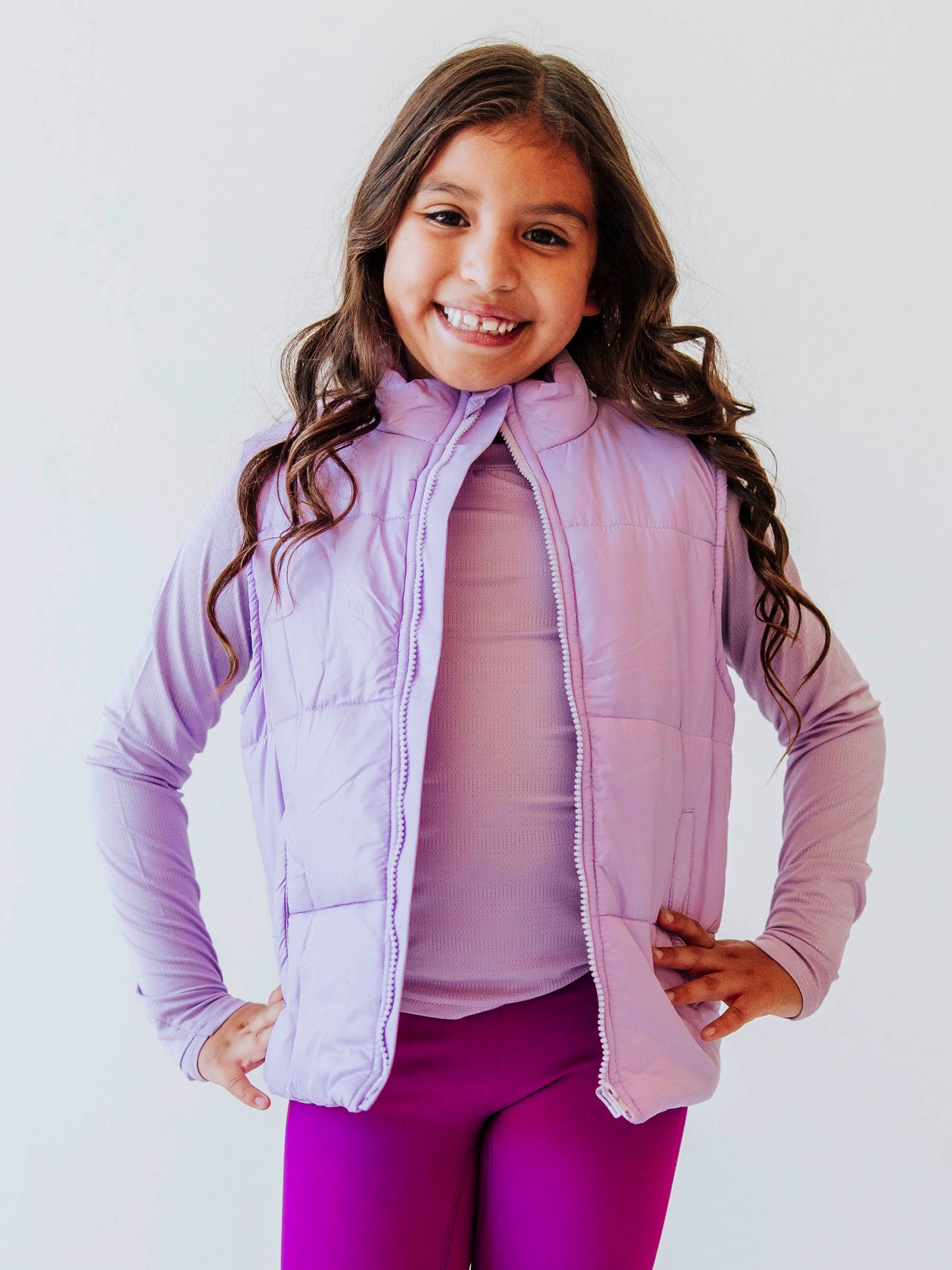 Puffer Vest - Soft Lavender
