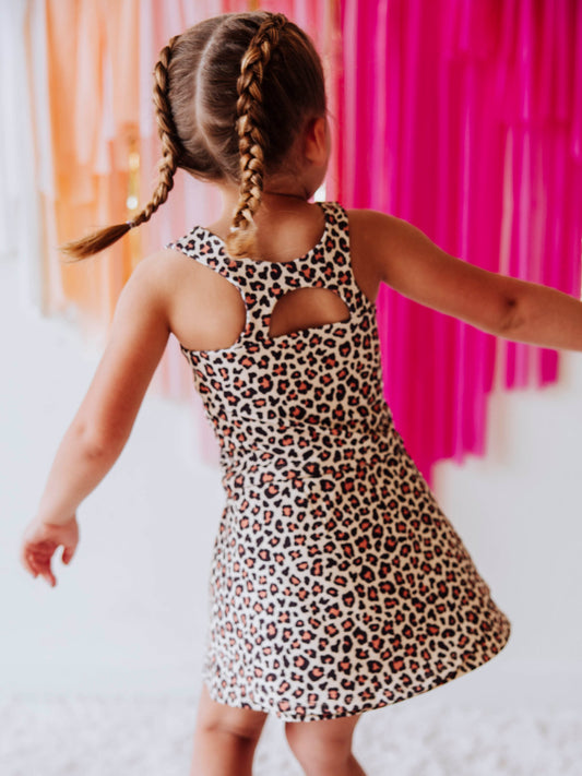 Active Skort Set - Leopard