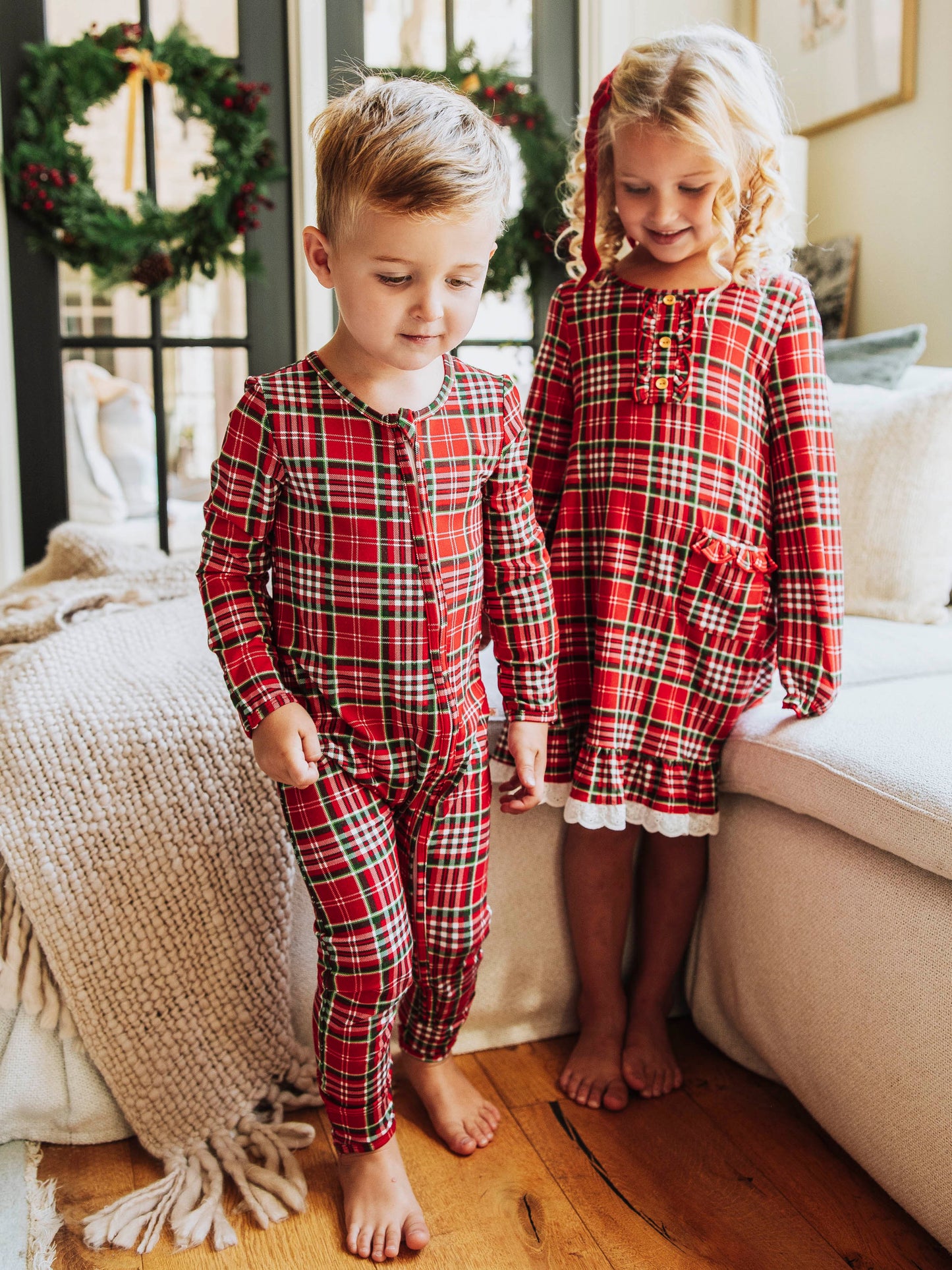 Cloud Layette - Merry Plaid