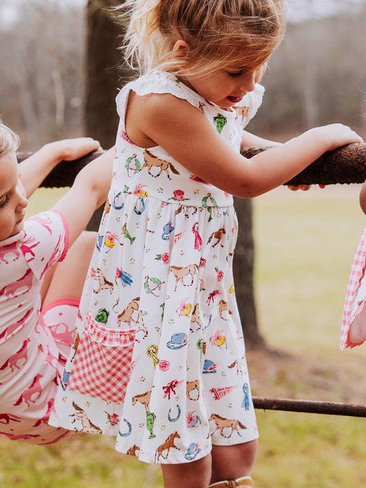 Flair Dress - Off to the Races