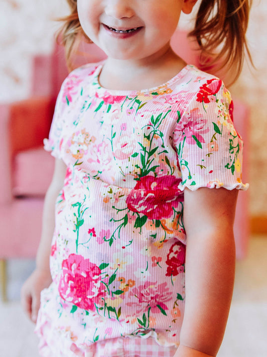 Frilled Sleeve Shirt - Flower Girl