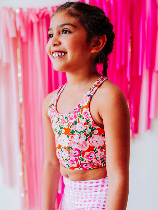Empower Crop - Glowing Pink Flowers