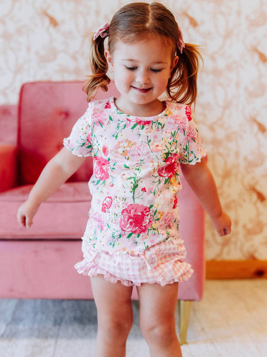 Frilled Sleeve Shirt - Flower Girl