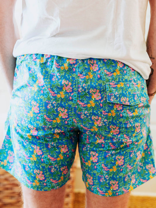 Men's Swim Trunks - Tropical Petals