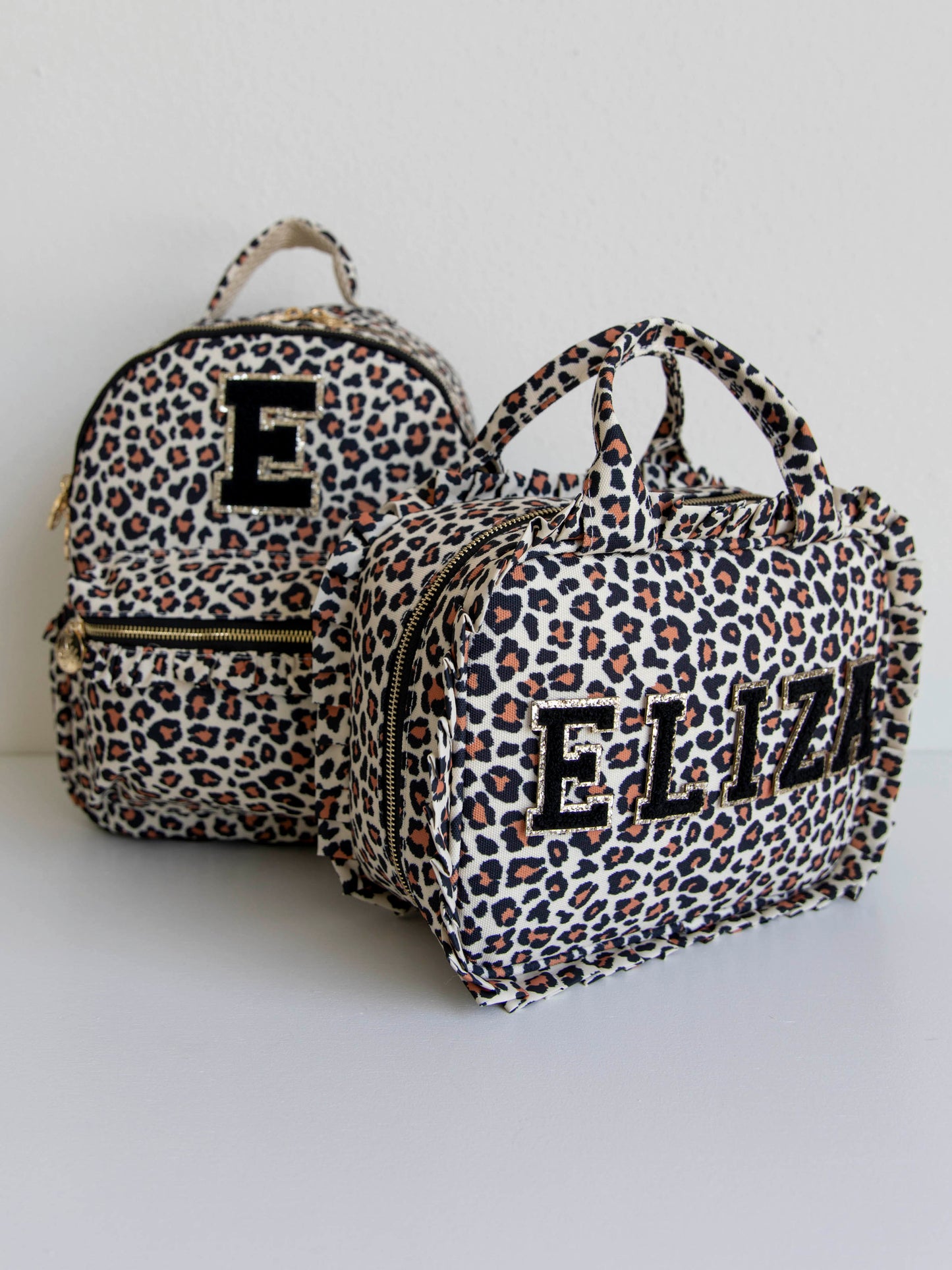 Ruffled Lunch Kit - Leopard