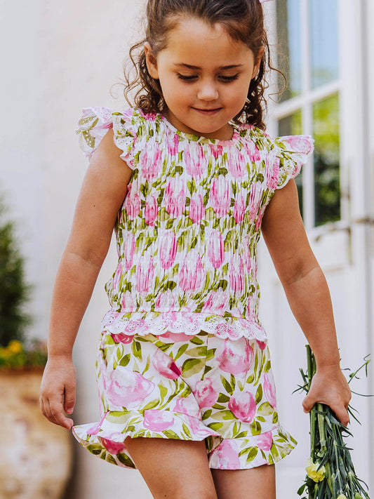 Smocked Flutter Set - Tumbling Whisp