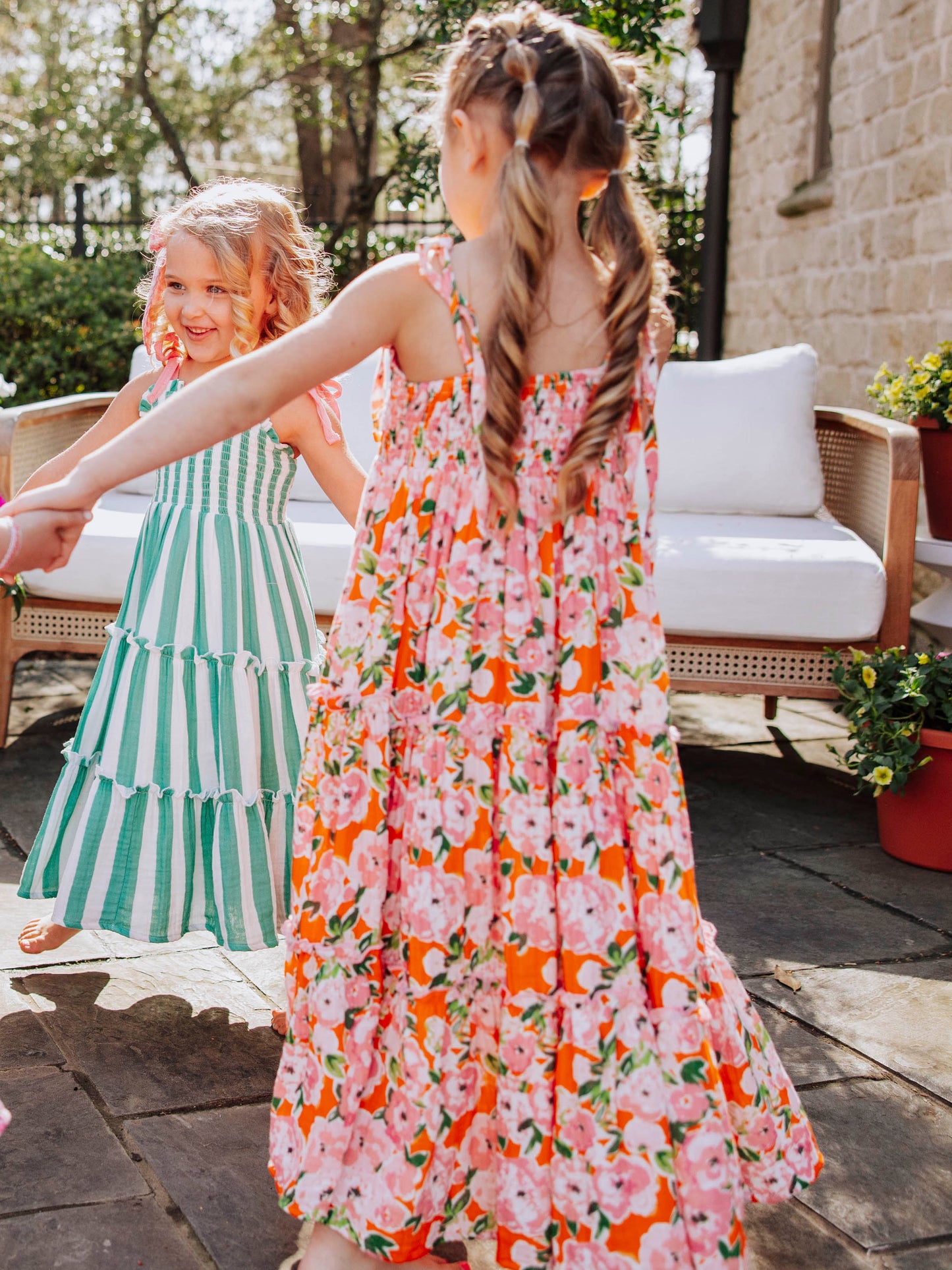 Beach Dress - Glowing Pink Flowers