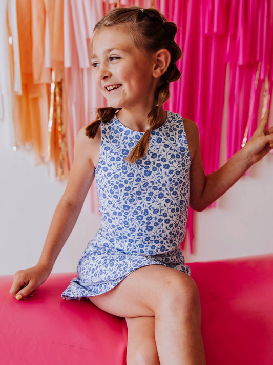 Active Skort Set - Lovely Petals