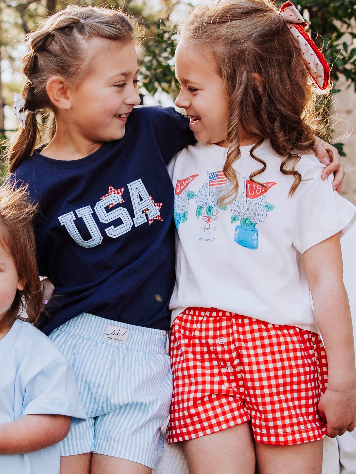 Applique Tee - Navy USA Stars