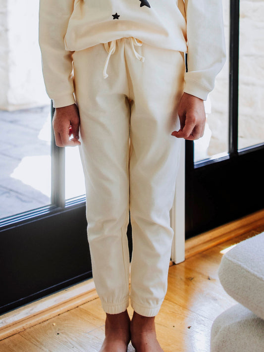 Warm Knit Joggers - Ivory