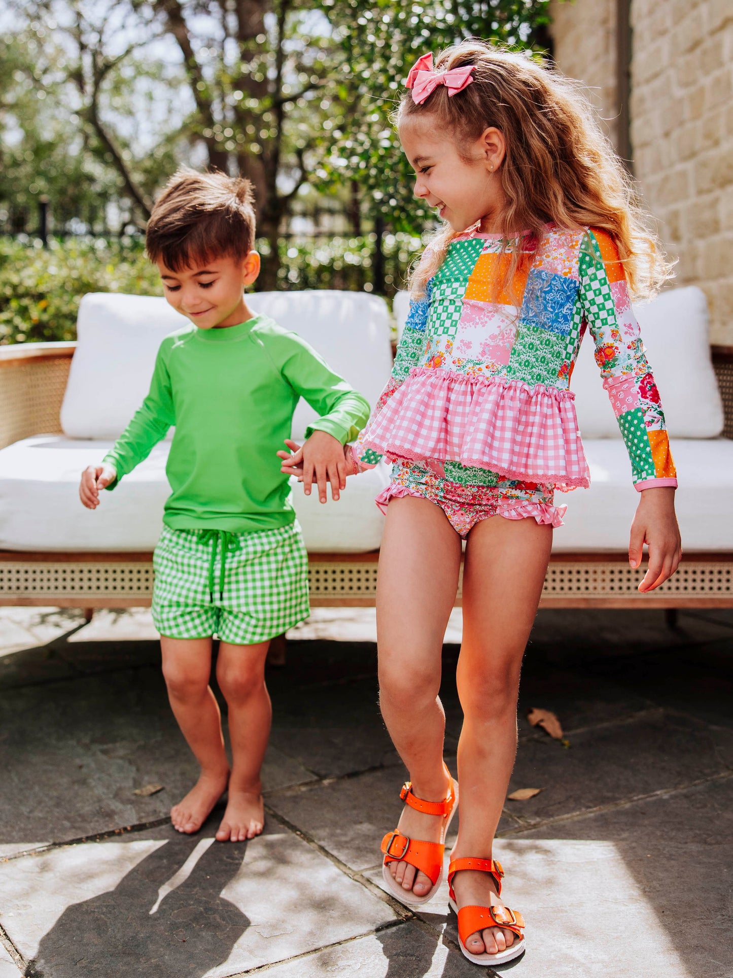 Micah Rash Guard - Floral Patchwork
