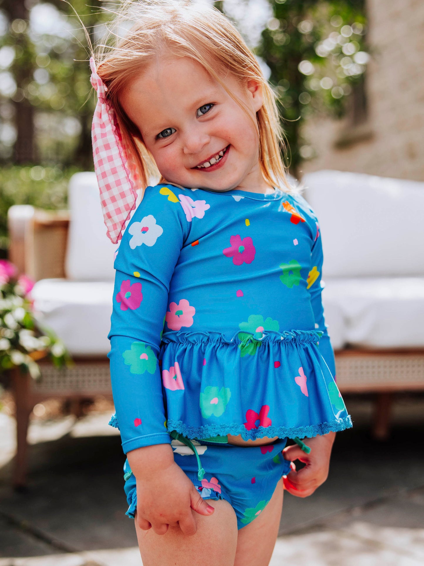 Micah Rash Guard - Playful Blue