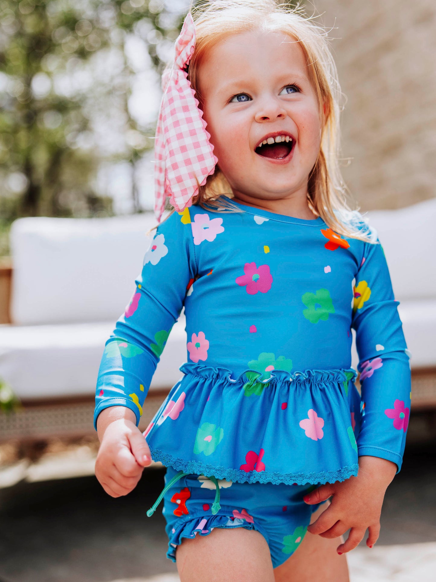Micah Rash Guard - Playful Blue