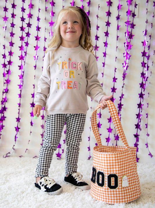 Warm Knit Sweatshirt - Trick or Treat