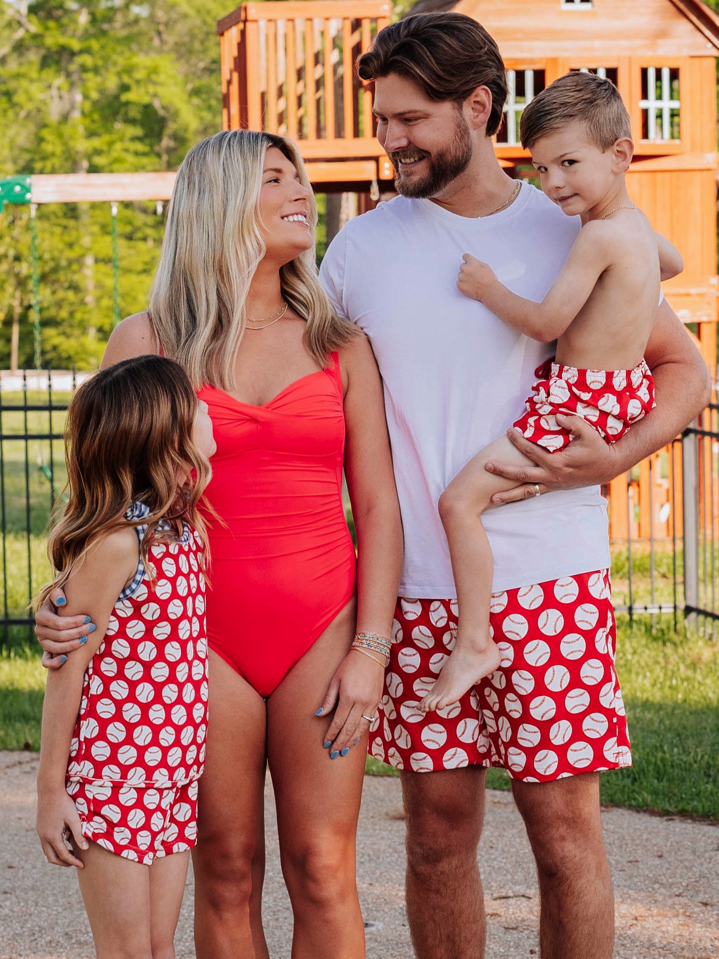 Women's Ruched One Piece - Red Raspberry