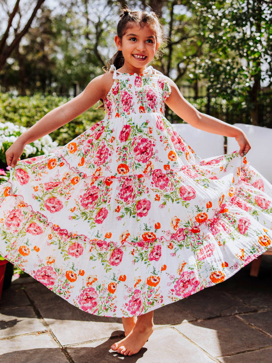 Beach Dress - Chrysanthemums