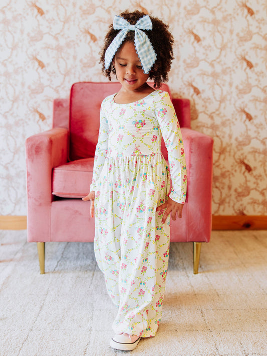 Leggy Romper - Floral Petit Four
