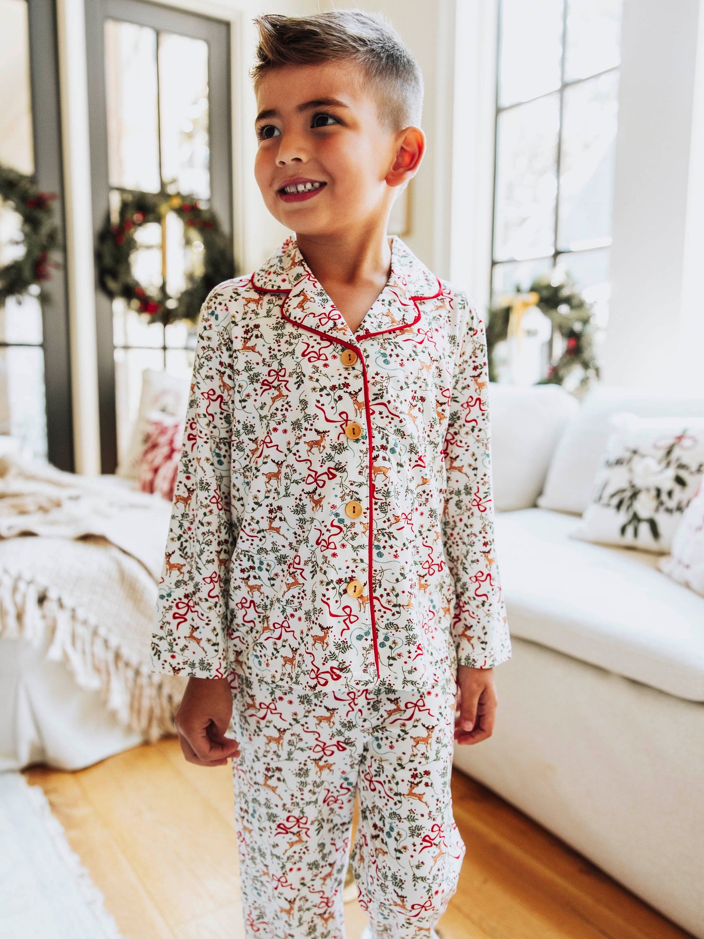 Everyday Button Set - Holly Jolly Reindeer