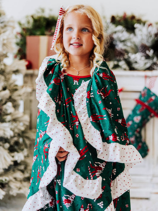 Dreamer Ruffled Blanket - Elves