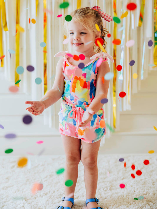 Tiffany Romper - Rainbow Splash