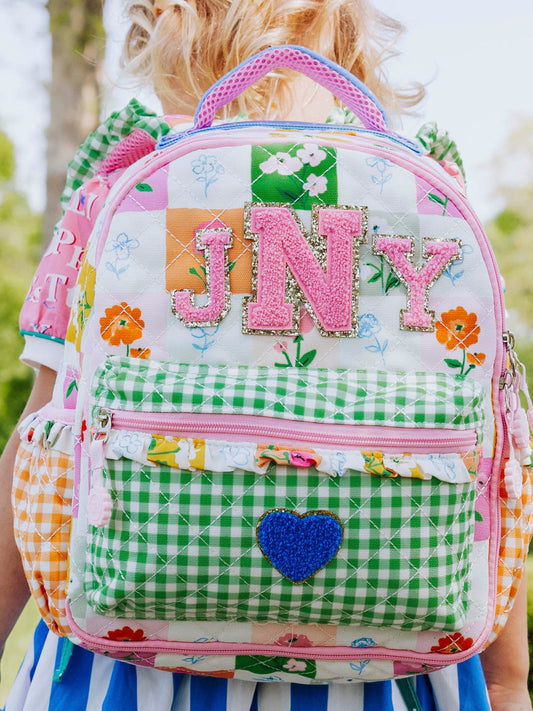 Ridley Backpack - Checkered Blooms