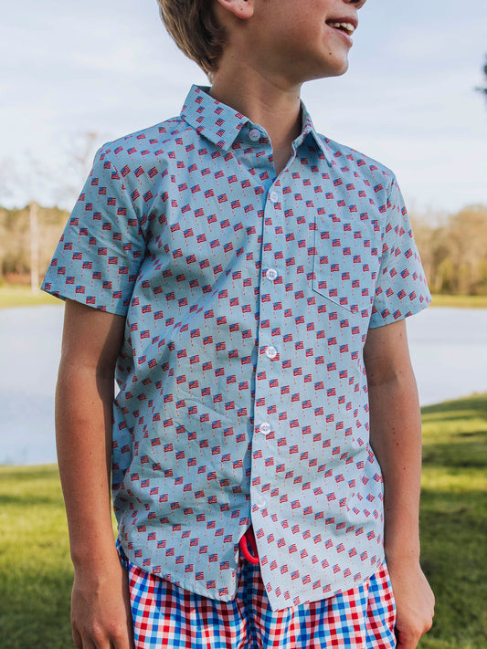 Button Up Shirt - Independence Day