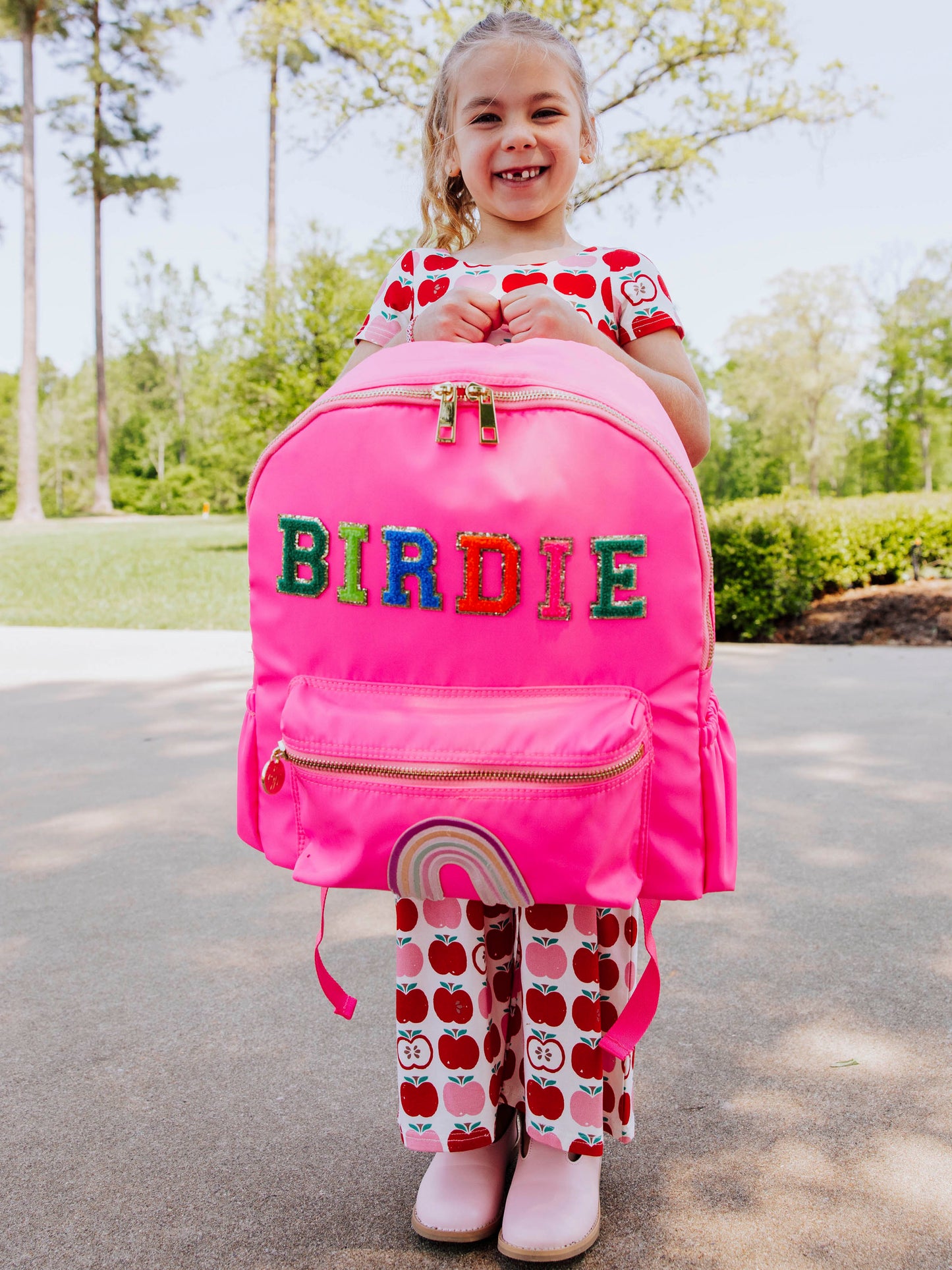 Retro Backpack - Vibrant Pink